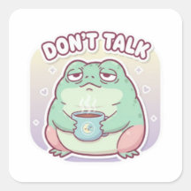 Autocollant Grenouille Ne Parle Pas M Café Grenoui