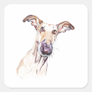Autocollant Greyhound, Étiquette Chien pour Ordina