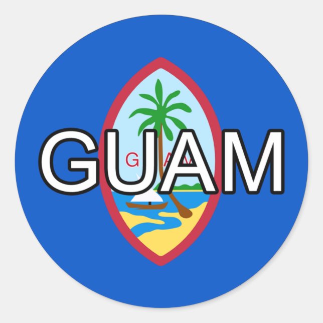 Autocollant Guam Euro (Devant)