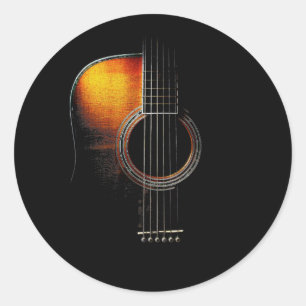 Autocollant Guitare Acoustique