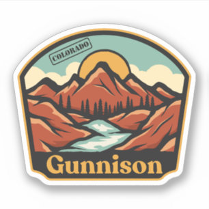 Autocollant Gunnison, Colorado