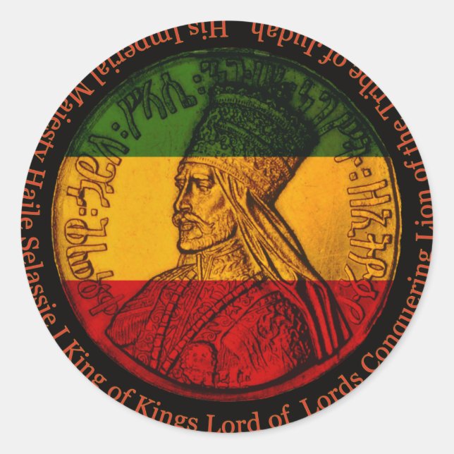 Autocollant Haile Selassie (Devant)
