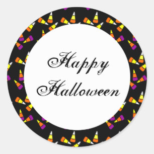 Autocollant Halloween Candy Corn personnalisé