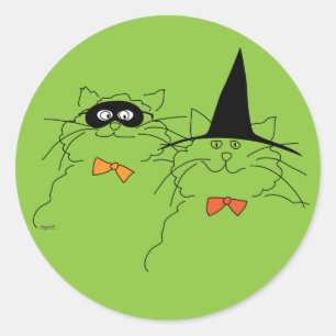 Autocollant Halloween Catty