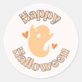 Autocollant Halloween Fantôme Mignon