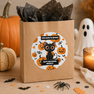 Autocollant Halloween – Trop mignon pour effrayer 