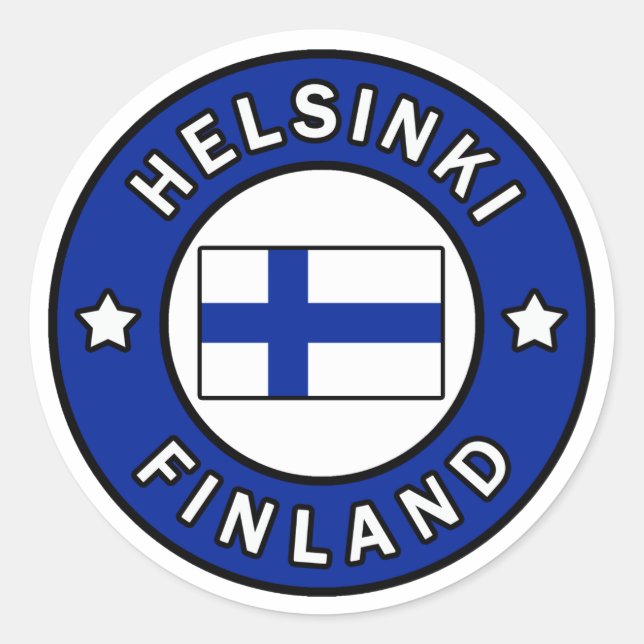 Autocollant Helsinki Finlande (Devant)
