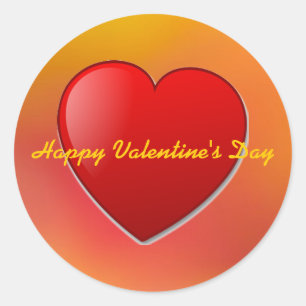 Autocollant Heureuse Sainte-Valentin
