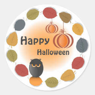 Autocollant heureux de Halloween