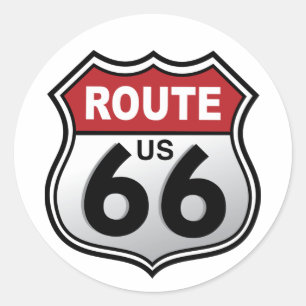 Autocollant historique de route des USA de