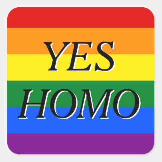 autocollant homo yes
