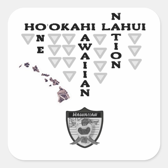 Autocollant Ho'okahi Lahui (Devant)