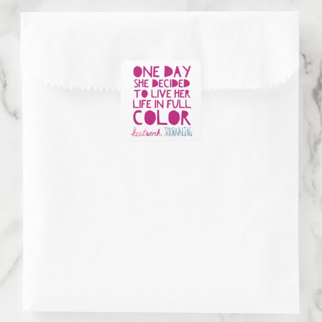 Autocollant HWJ Un Jour (Sac)