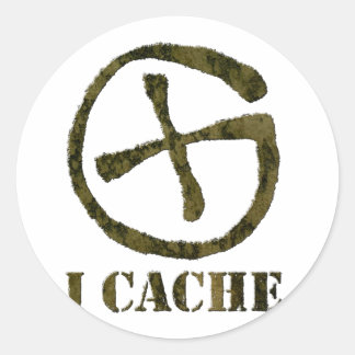 autocollant I CACHE