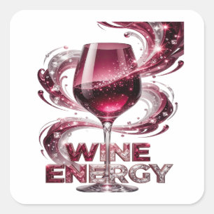 Autocollant impression Premium Silver WINE ENERGY