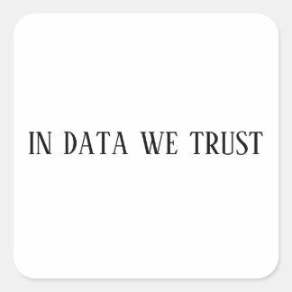autocollant in data we trust, autocollants pour or