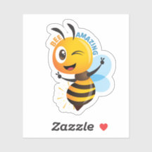 Autocollant « Incroyable » Abeille Mignonne | Moti