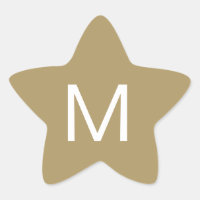 Autocollant initial Festive Star