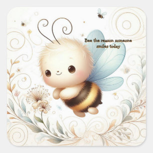 Autocollant Inspirant de Gentillesse d'Abeille