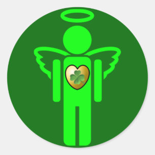 Autocollant Irish Angel