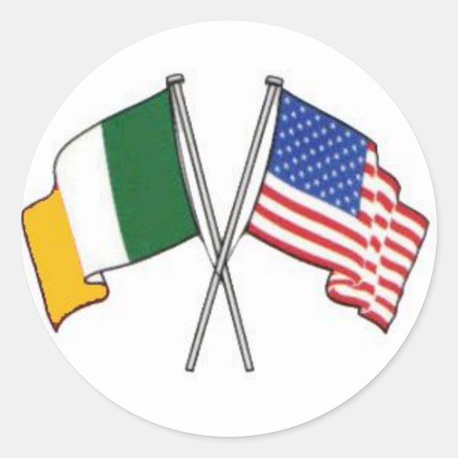 Autocollant irlandais américain (Devant)