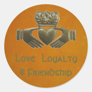 Autocollant irlandais Claddagh