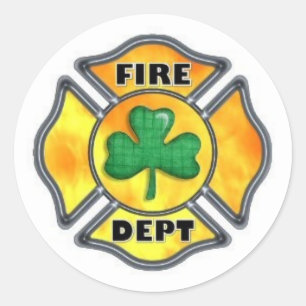 Autocollant irlandais de département du feu