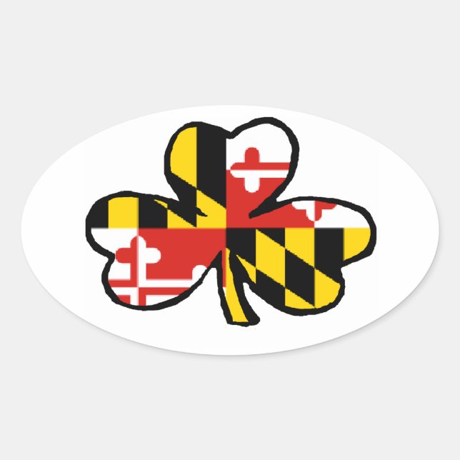 Autocollant irlandais du Maryland (Devant)