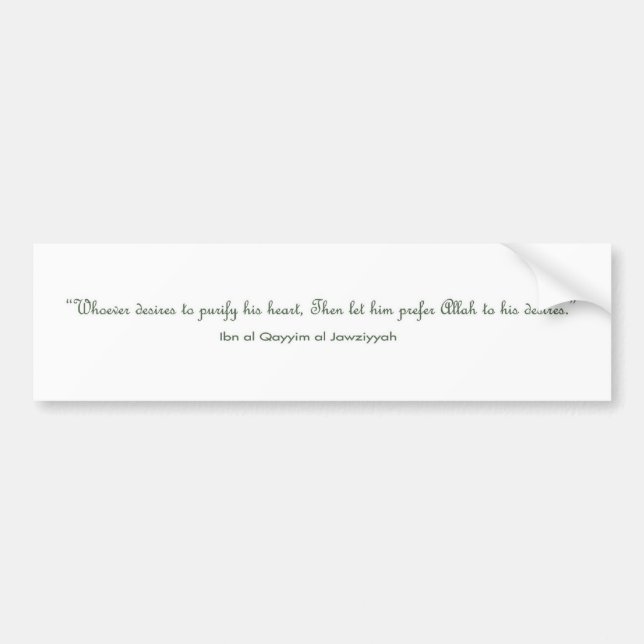 Autocollant islamique de citation (Devant)