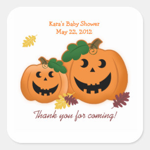 Autocollant Jack-o'-lantern Citrouille Favour Baby