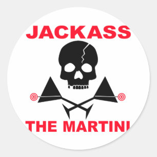 Autocollant - JACKASS, Le Martini