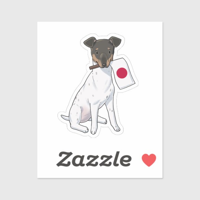 Autocollant japonais Terrier Japon (Feuille)
