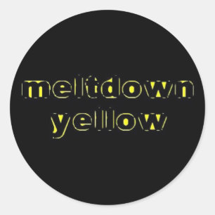 Autocollant jaune de fusion