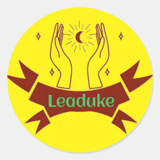 Autocollant jaune Leaduke Moon