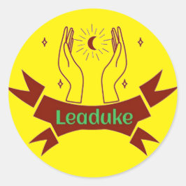 Autocollant jaune Leaduke Moon