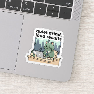 Autocollant « Je construis un nouveau moi » Chat m