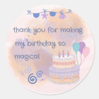 Autocollant Joyeux Anniversaire – Conditionnement 
