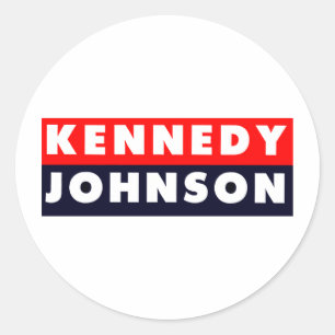 Autocollant Kennedy Johnson Bumper 1960