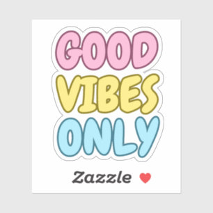 Autocollant Kiss-Cut Good Vibes Only