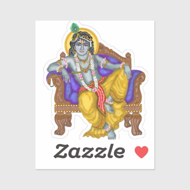 Autocollant Krishna (Feuille)