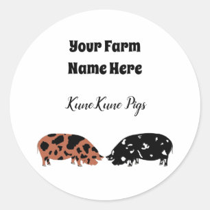 Autocollant KuneKune personnalisé