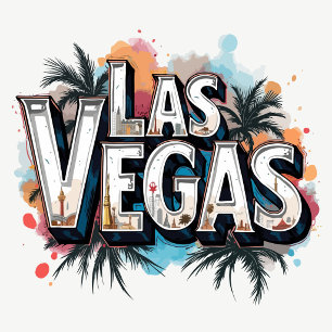 Autocollant Las Vegas Palm Splash