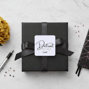 Autocollant Lavender Detroit Personnalisé