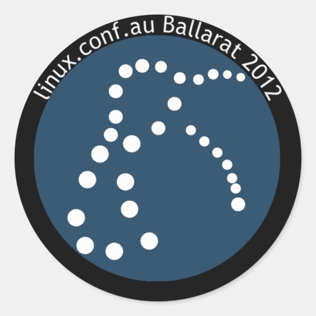 Autocollant LCA2012 avec texte (Devant)