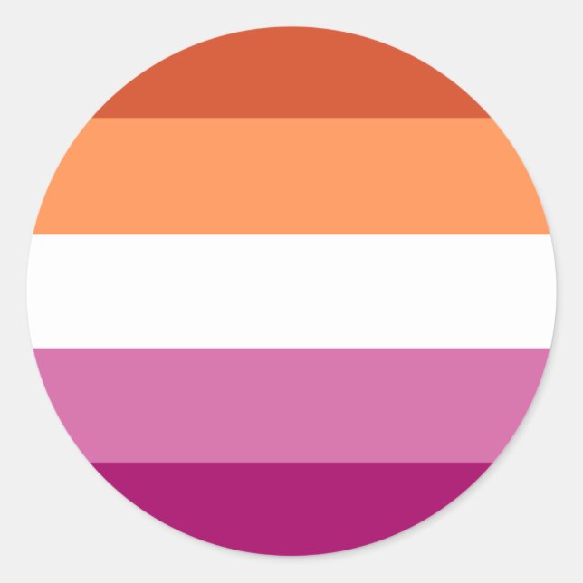 Autocollant lesbien de cercle de fierté (Devant)