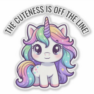 Autocollant Licorne Mignonne – La Tendresse Est À 