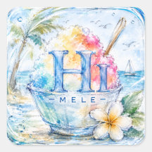 Autocollant Little Hawaiʻi HIMELE — Glace râpée