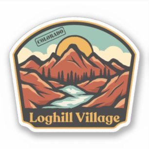 Autocollant Loghill Village, Colorado