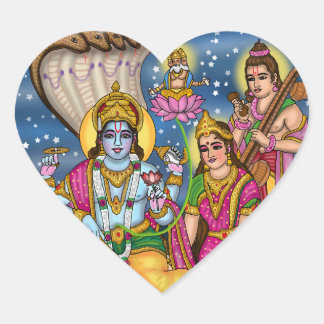 Autocollant Lord Lakshmi Narayana