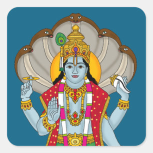 Autocollant Lord Vishnu